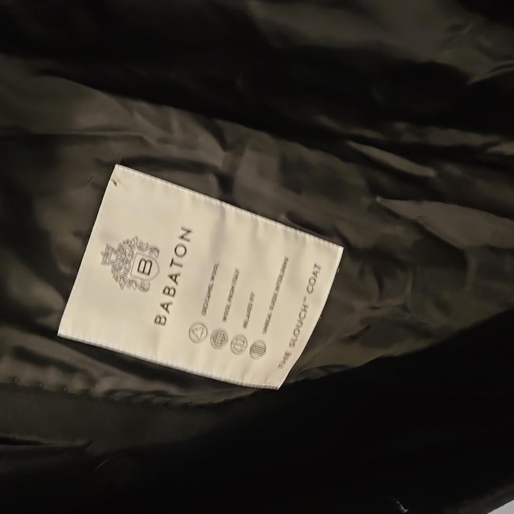 NWT Aritzia BABATON The Slouch Coat - (Re)Camel Wool Black - Picture 15 of 16